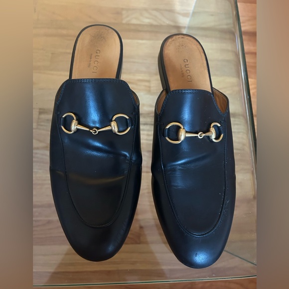 Black Gucci Princeton Mules in Excellent Condition with Dust Bags - Picture 11 of 12